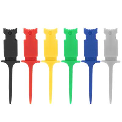 6 Pièces Crochet de Test Mini Pince de Test IC Set PA Multicolore pour Réparation Maintenance