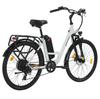 Spatial Elite Women’ Electric Bike With TowSeat 250W Motor 36V13AH Battery 26 Inch Road Tires Multi Terrain Electric Bike Outdoor Riding E-Bike