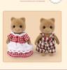 Non-Toxic Simulation Forest Rabbit Family Diy Playset Mini Rabbit Bear Figure Toy Dolls Kids Gifts