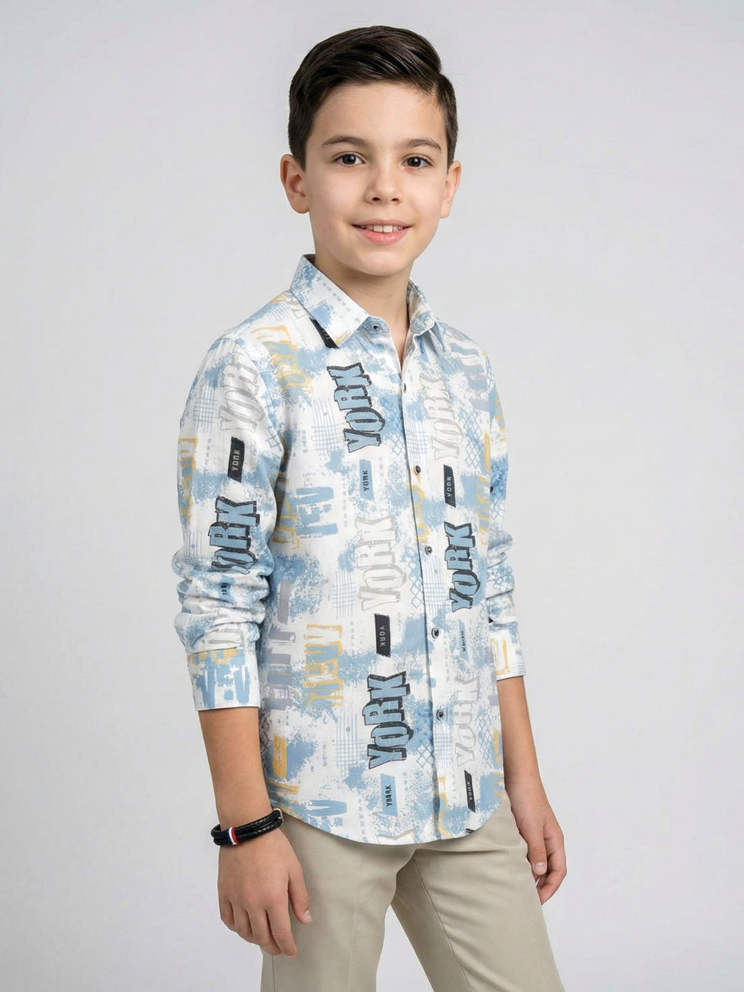 Monte Carlo Boy Smart Fit Navy Blue Shirt 4-5 Years