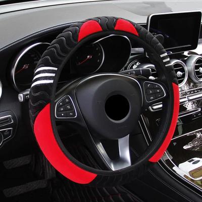 1PCS Plush Car Steering Wheel Cover Little Monster 38cm Elastic Warm Anti-slip Wheel Cover Car Styling Car Accessories for Women