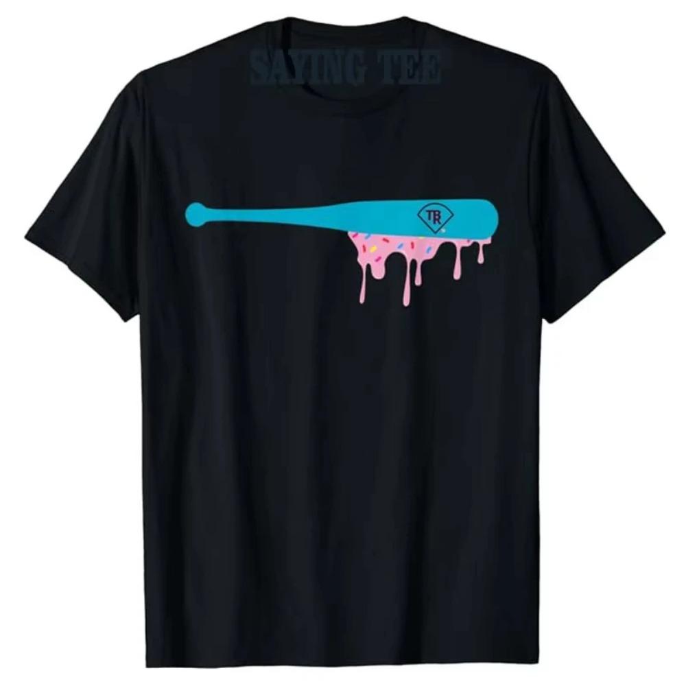 Baseballová pálka s posypem Drip Tričko Humor Vtipné Sportovní oblečení Oblečení Krátký rukáv Grafické tričko Topy Krátký rukáv Halenky Dárky