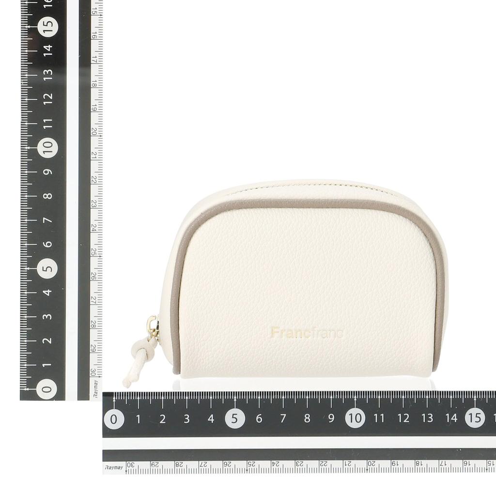 Francfranc Bicolor Pouch XS Ivory