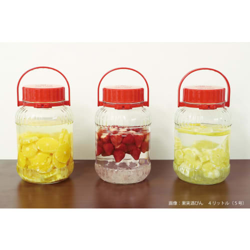 Toyo Sasaki Glass Fruit Wine Storage Bottle, 8 Liter (No. 10), 8000ml, Made In Japan, Ume Bottle, Fruit Wine Bottle, Glass Container, Storage Jar, Ume