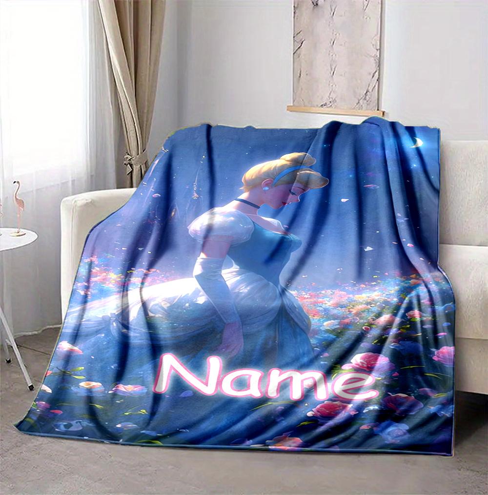 Custom Name Forest Friends Flannel Blanket Throw Blanket Soft Warm Sofa Bed Decor Unique Gift