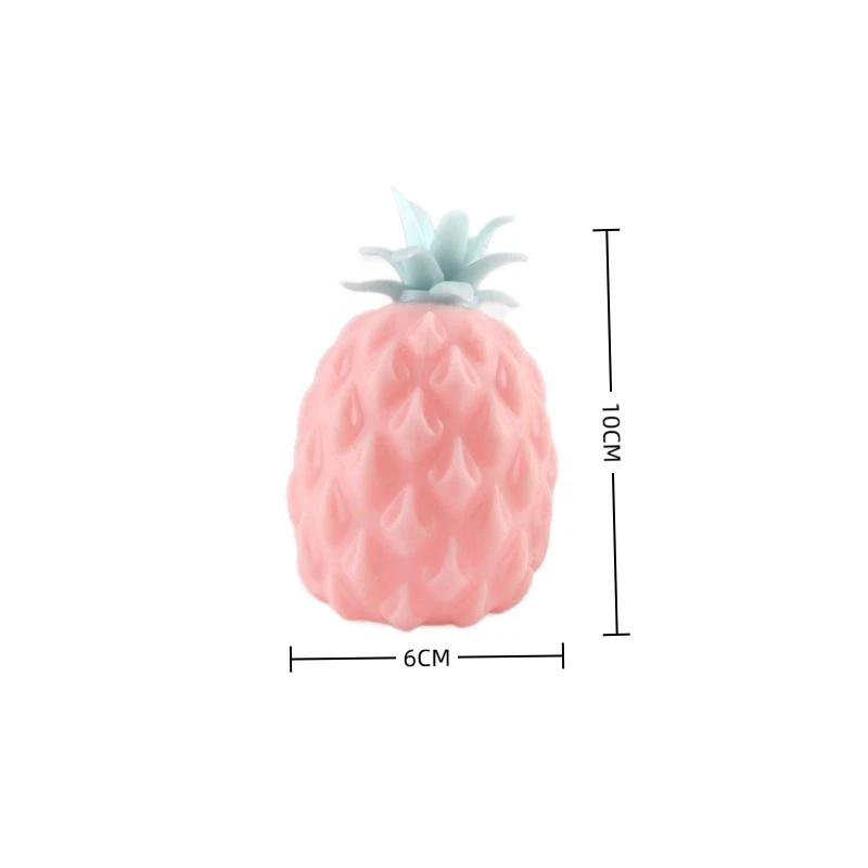 Pineapple Stress Relief Ball Soft Squeeze Toys Water Feeling Squishy Sensory Toys Water Beads Squeeze Fidget Toy Anti Anxiety