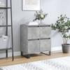 Vidaxl Chest of Drawers, Concrete Grey, 60X35X70 Cm, Wood-Based Material