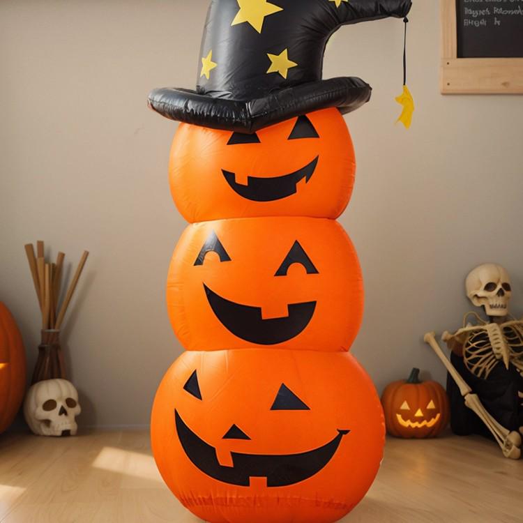 Halloween Pumpkin Banner: Outdoor Doorway & Wall Decor for Photo Props