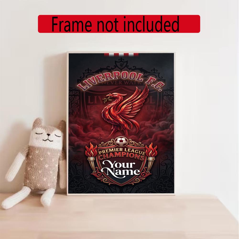 Liverpool Fc Customize Your Name Diamond Painting Round Diamond Diy Frameless Holiday Artwork Suitable For Home Office Wall Decoration