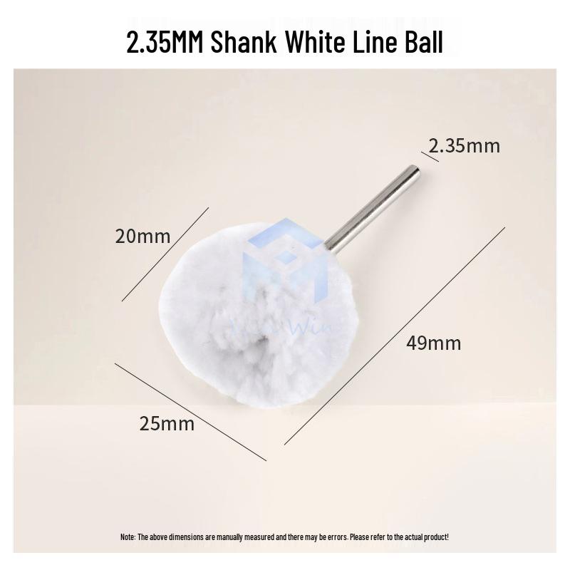 2.35mm Cloth Felt Polishing Wheel with Handle for Mirror, Jade, and Engraving Work