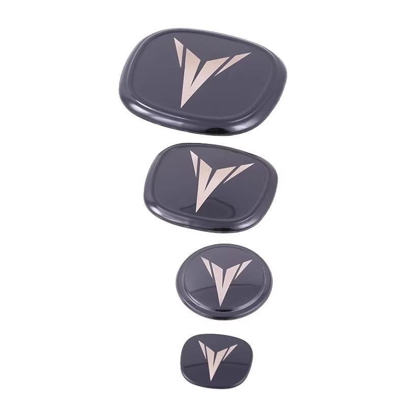 For 2022-2025 Changan Eado Plus Car Logo Stickers Front Rear Steering Wheel Metal Sticker