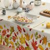 Autumn Maple Leaves Rectangle Tablecloth Holiday Wedding Party Decor Thanksgiving Fall Harvest Table Cover For Dining Room Decor