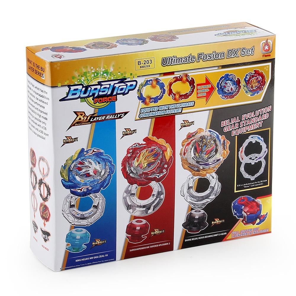 Beyblade B-203 Ultimate Fusion Dx Left Right Gyro Transmitters Kids Gift Set