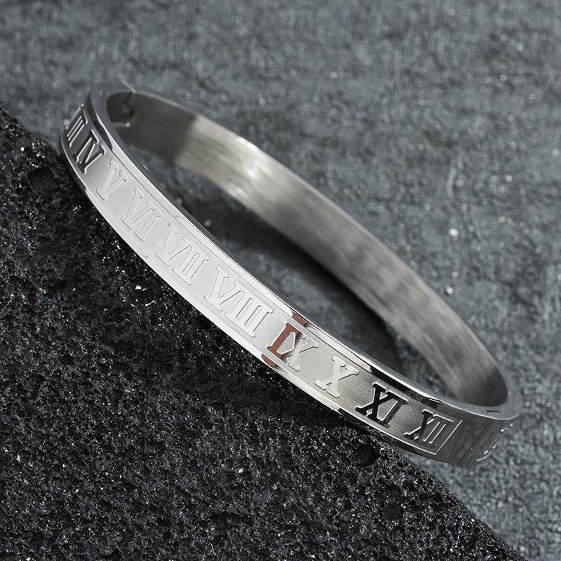 Trendy Trendy Brand Retro Titanium Steel Bracelet Men S Personality Bracelet Women S Cold Wind Bracelet Hip Hop Cuban Jewelry 18K платиновый