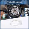 INFINAUTO Hub Centric Ring 108mm OD 67.1mm ID Car Wheel Hub Ring Aluminum Alloy Silver Tone 4pcs