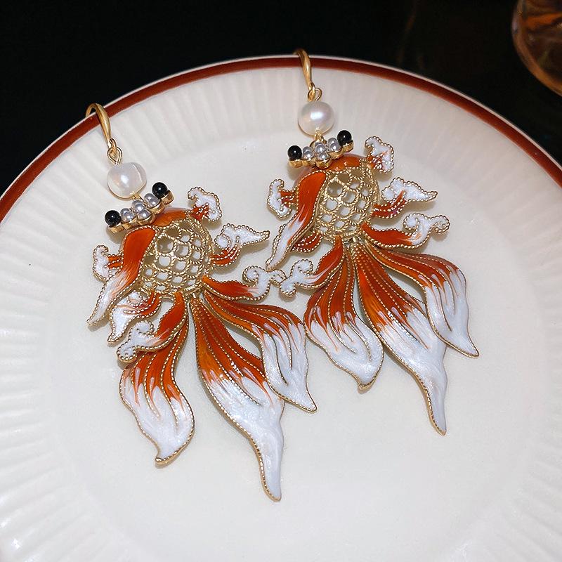 

Maillard Котяче Око Геометрична Підвіска Сережки-пусети - Ретро Стиль з Дизайном Легкої Розкоші