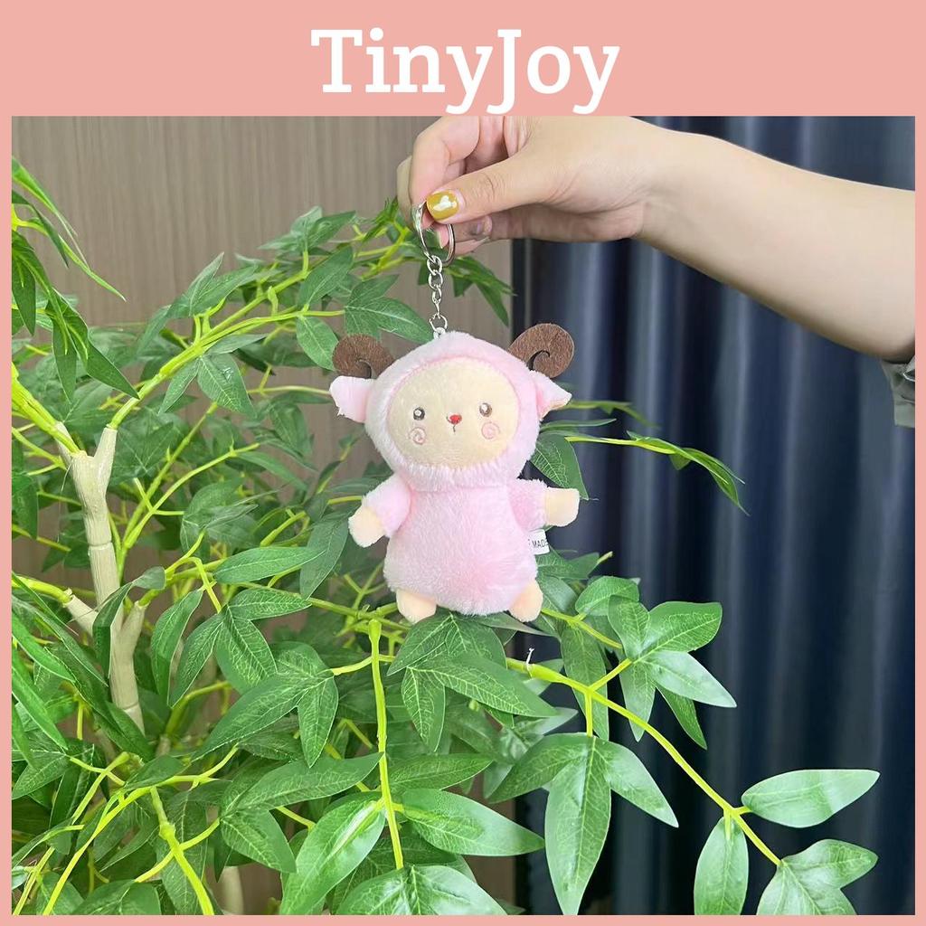 Sheep Plush Playful Keychain Doll Backpack Charm Ultrasoft Fabric For Style Personal