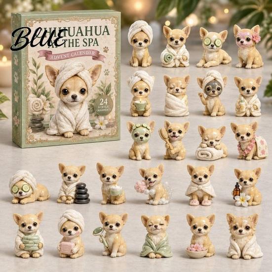 Surprise Mystery Gifts Ornament Set Calendar 24-Day Christmas Advent 2026 Dog Acrylic 2D Educational Holiday