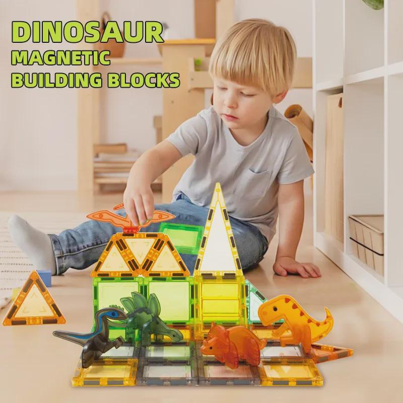 

Дитячий великий набір магнітних будівельних блоків для раннього розвитку 24*13.5*5.8 cm