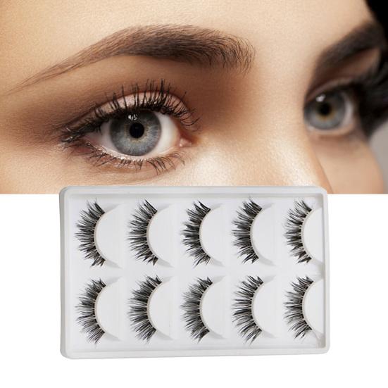False Eyelashes Easy To Carry Natural Look Synthetic Fiber Women False Eyelashes for Makeup