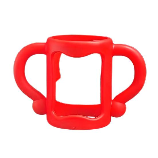 Baby Bottle Silicone Handle Soft Grip Breastfeeding Bottle Handle Attachment Flexible Bottle Accessory for Newborns