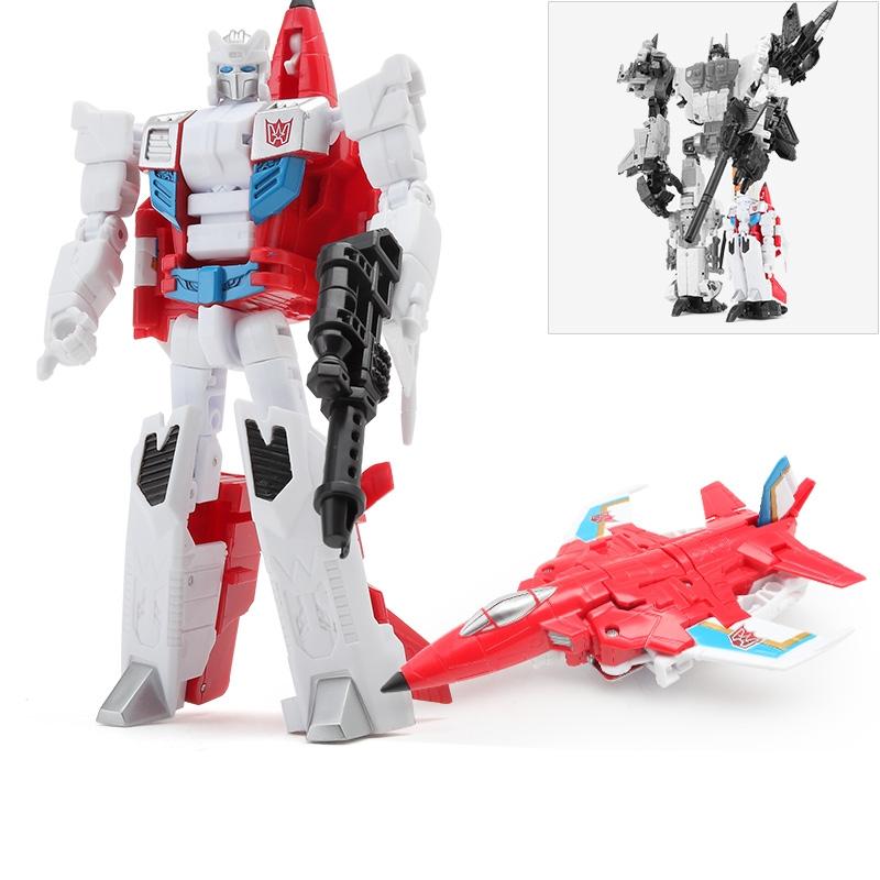 Haizhixing 5 in 1 Neues Transformationsroboter-Spielzeug G1 Anime Coole Actionfigur Flugzeugmodell Kinder Jungen Geschenk Auf Lager C103