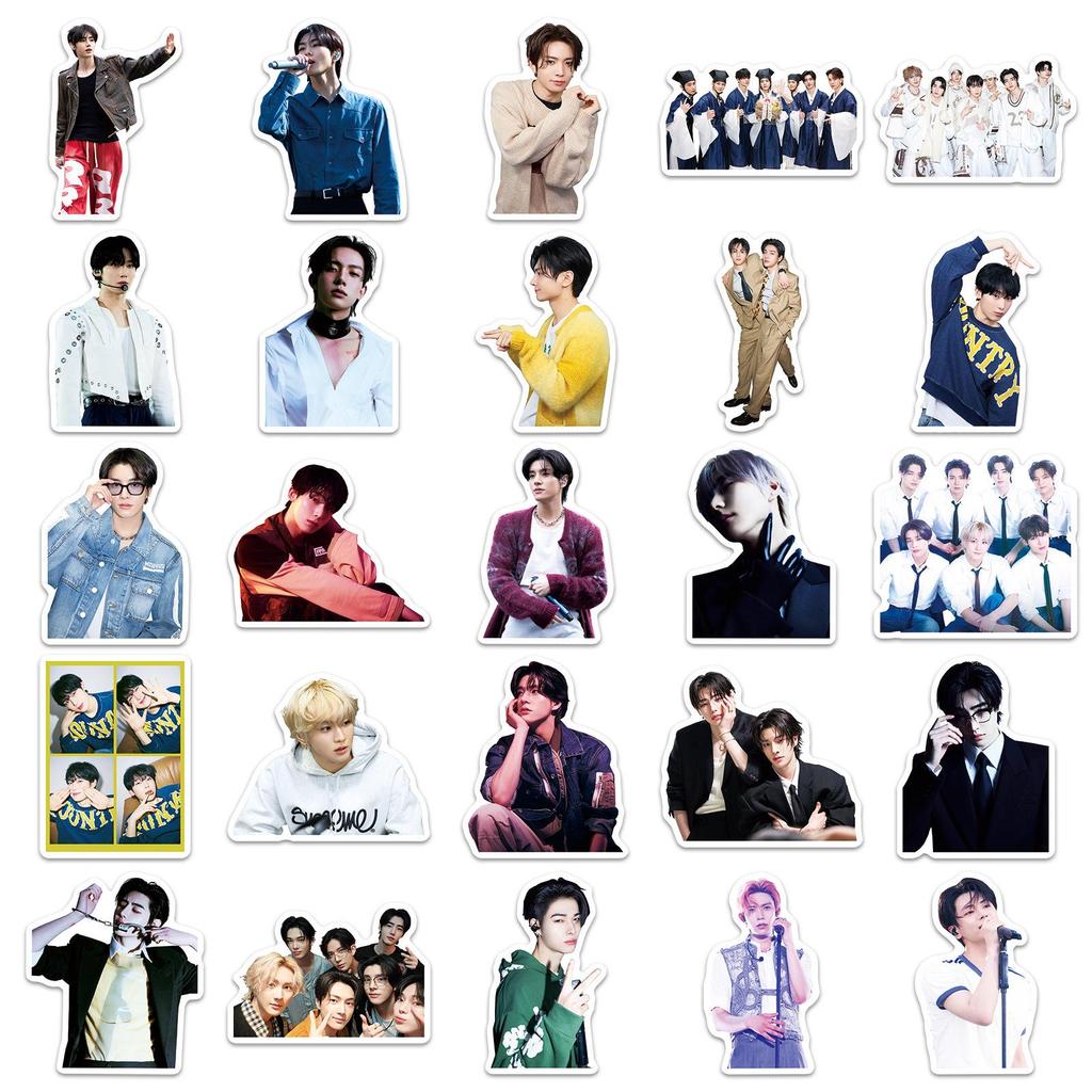 Enhypen Koreanische Idol-Gruppe Aufkleber - 50 Blatt für Roller, Handyhülle, Wand, DIY-Projekte.