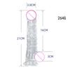 Big Crystal Jelly Realistic Clear Dildo Suction Cup Huge Transparent Penis Dick Anal Product Sex Toys For Woman Lesbian Adult
