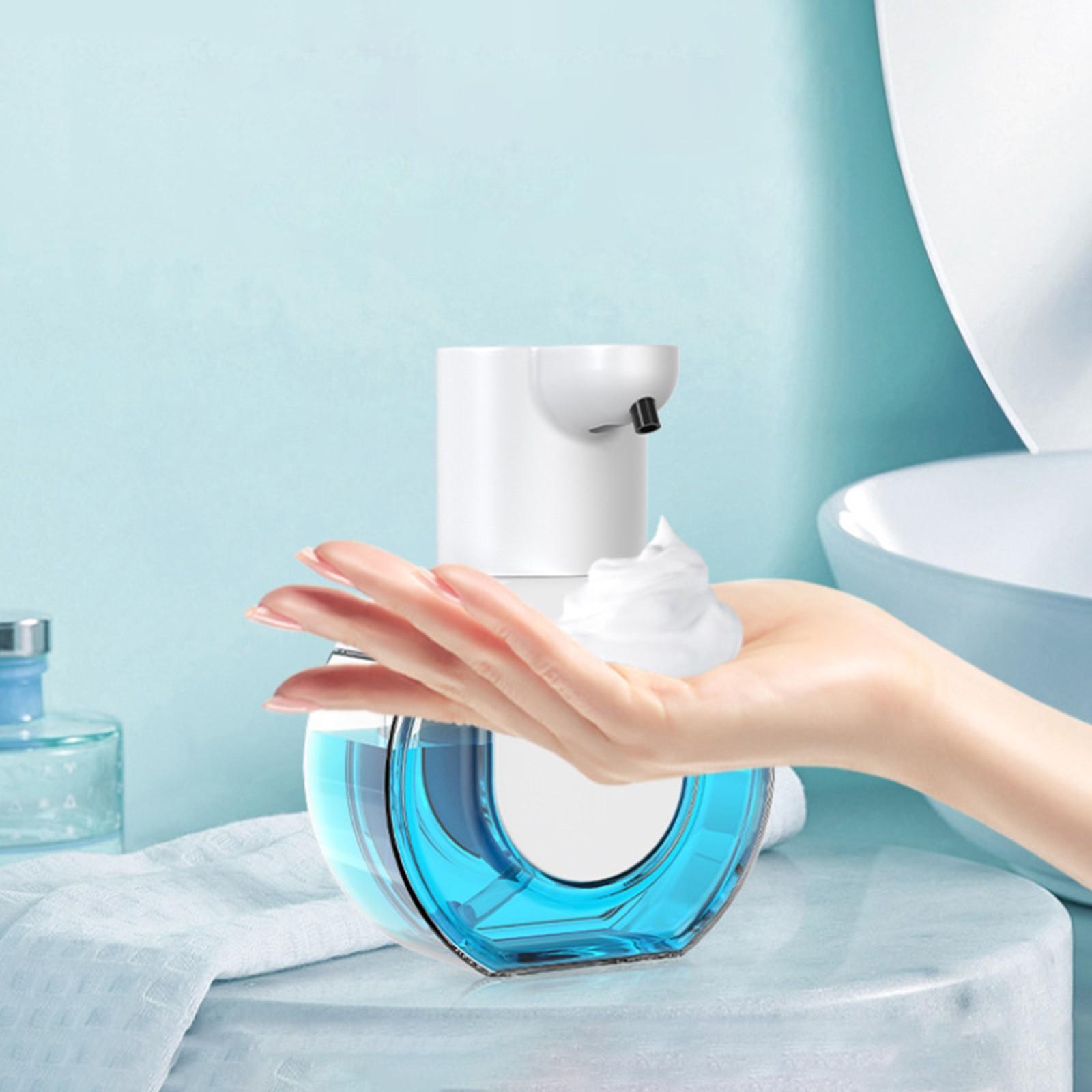 

Бесконтактный пенный дозатор для мыла (15 унций/420 мл), Перезаряжаемый через USB, 4 уровня регулировки. Настенный, Безопасный для детей. Идеально для кухни и ванной комнаты. One Size белый