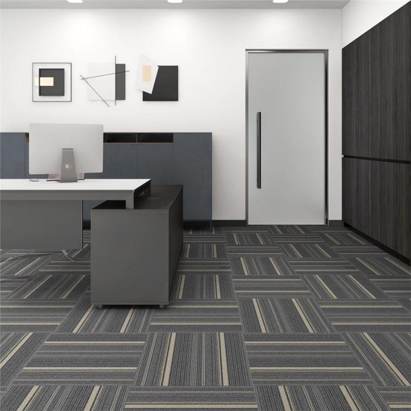 Thickened Commercial Office Carpet Tiles for Large Area Flooring