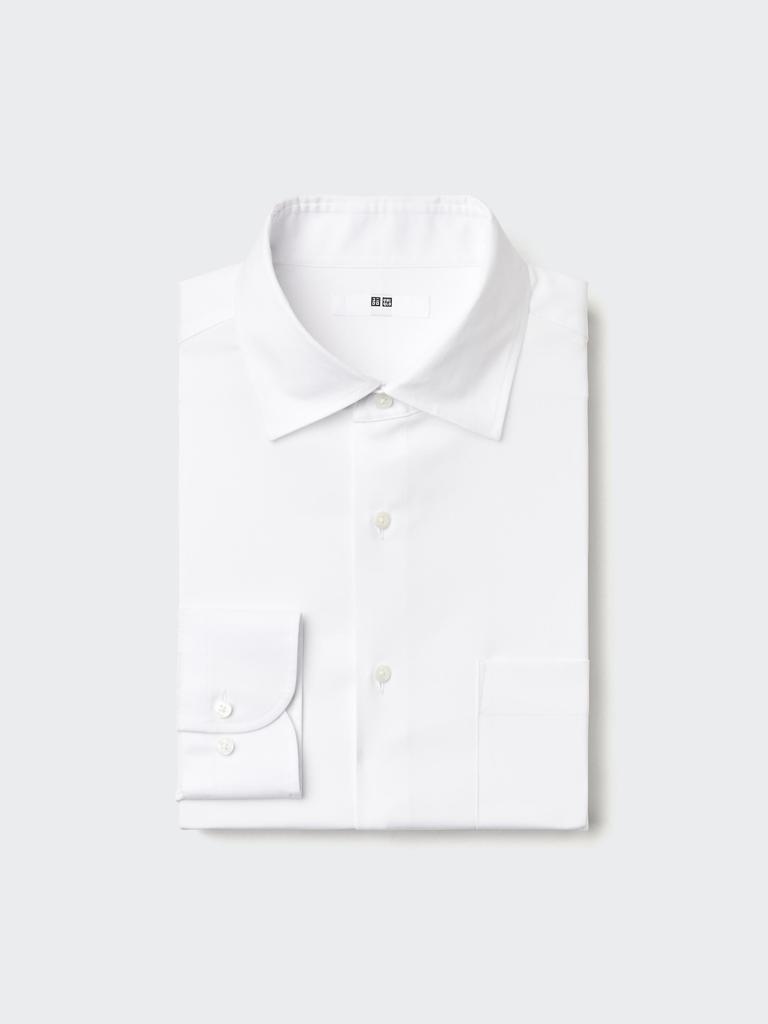 Uniqlo Japan Fine Cloth Shirt Semi Wide