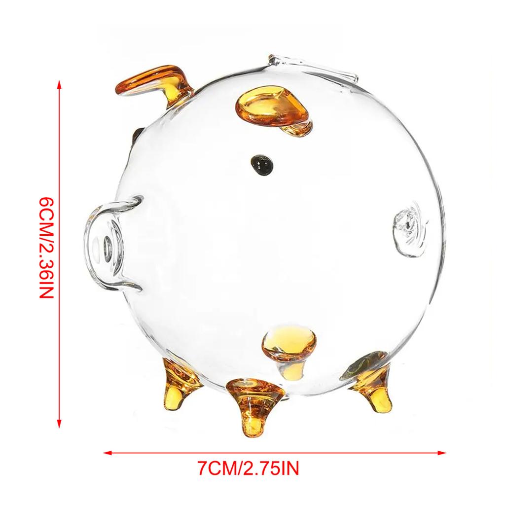 Schwein Sparschwein Geldboxen Münzsparbox Niedliches Transparenter Souvenir Geburt, Münzboxen Geldsparbox