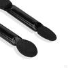 10pcs Disposable Dual Sided Eyeshadow Brush Sponge Tipped Makeup Applicators, Black