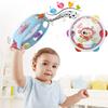 Baby Toys Hand-Held Drums, Percussion Instruments, Baby Hand-Held Tambourines Montessori Toy Interactive Hand Bell for Kid