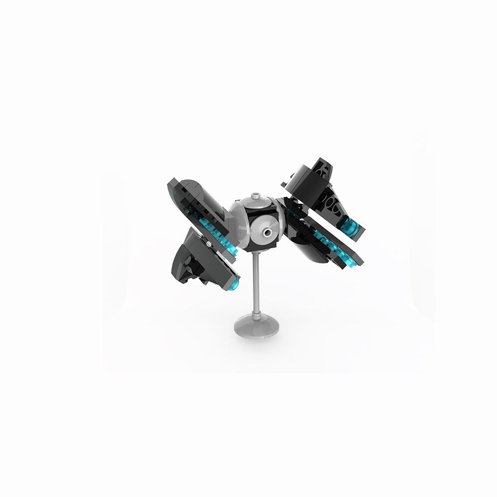 MOC Spaceship Sci-Fi Movie Series Building Blocks Turret Robot Tank Starship Cannon Weapon Model Assembly Bricks Toys