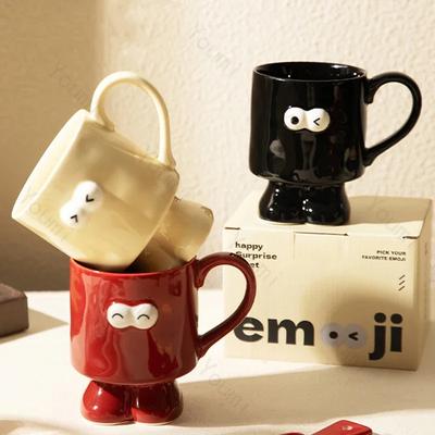Halloween Kreative Niedliche Keramiktasse Zuhause Frühstück Paar Wasserbecher Hochwertige Büro Kaffeetasse Moderner Stil Exquisites Geschirr