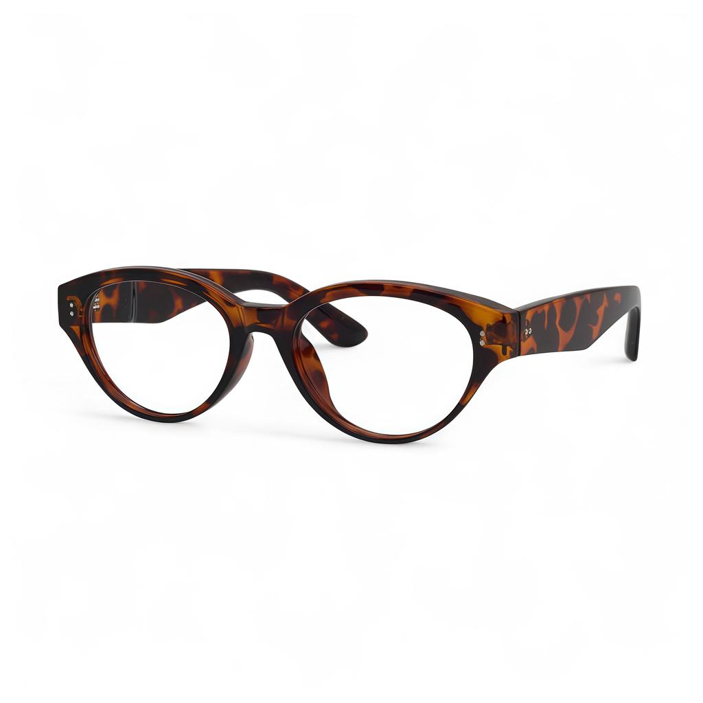 Adije Veka (Leopard) La1045 Horn-Rimmed Eyeglasses