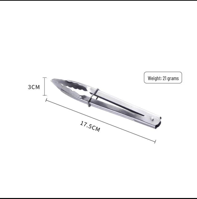 

Высокотемпературные силиконовые и из нержавеющей стали кухонные щипцы для гриля и барбекю Small Food Clip - 17.5 cm