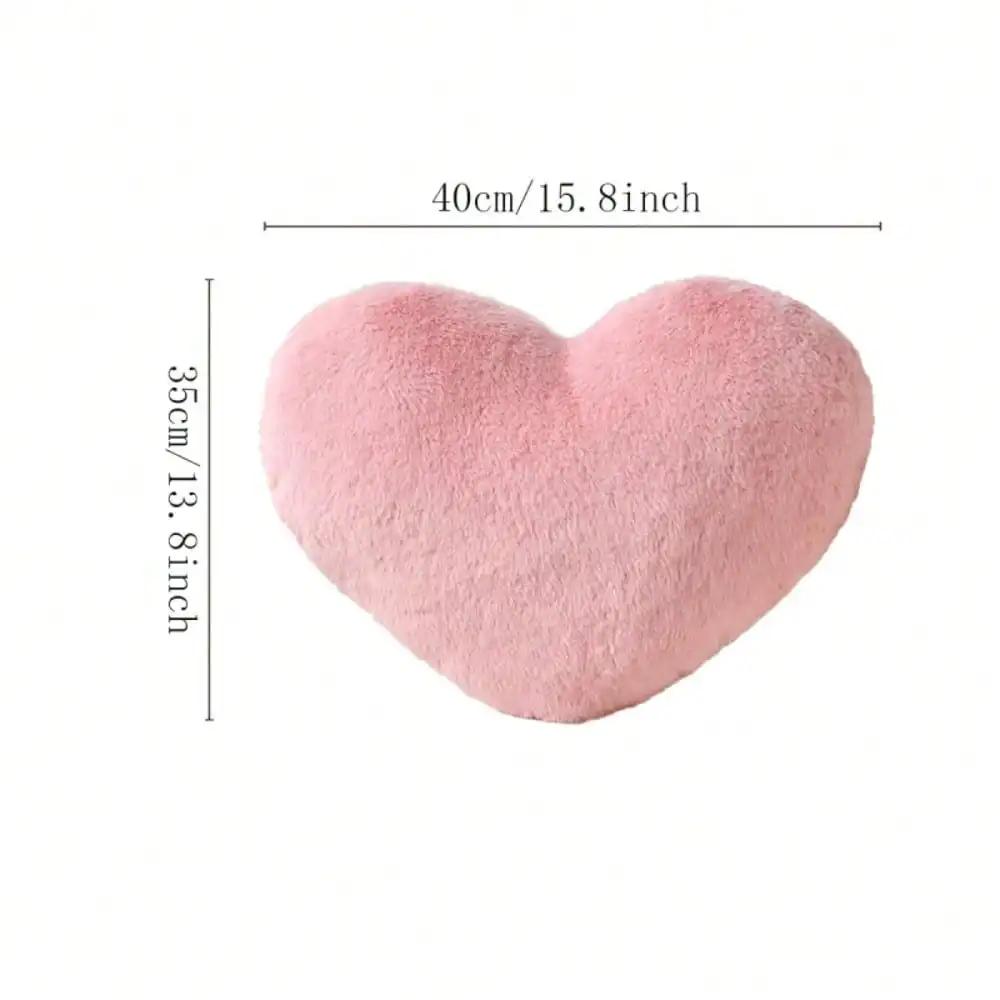 1pc Heart Shaped Seat Cushion Throw Pillow Universal Home Decor Sofa Bedroom Ornaments