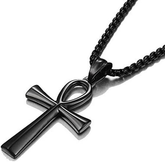 Golden Cross Unisex Titanium Steel Necklace Pendant