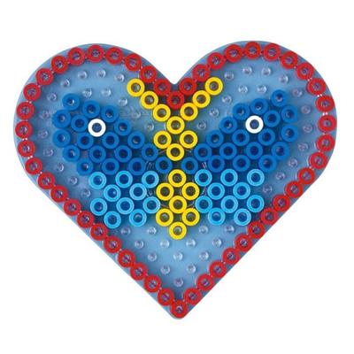 Plaque transp. Coeur pour grosses perles Ø10 mm (MAXI)