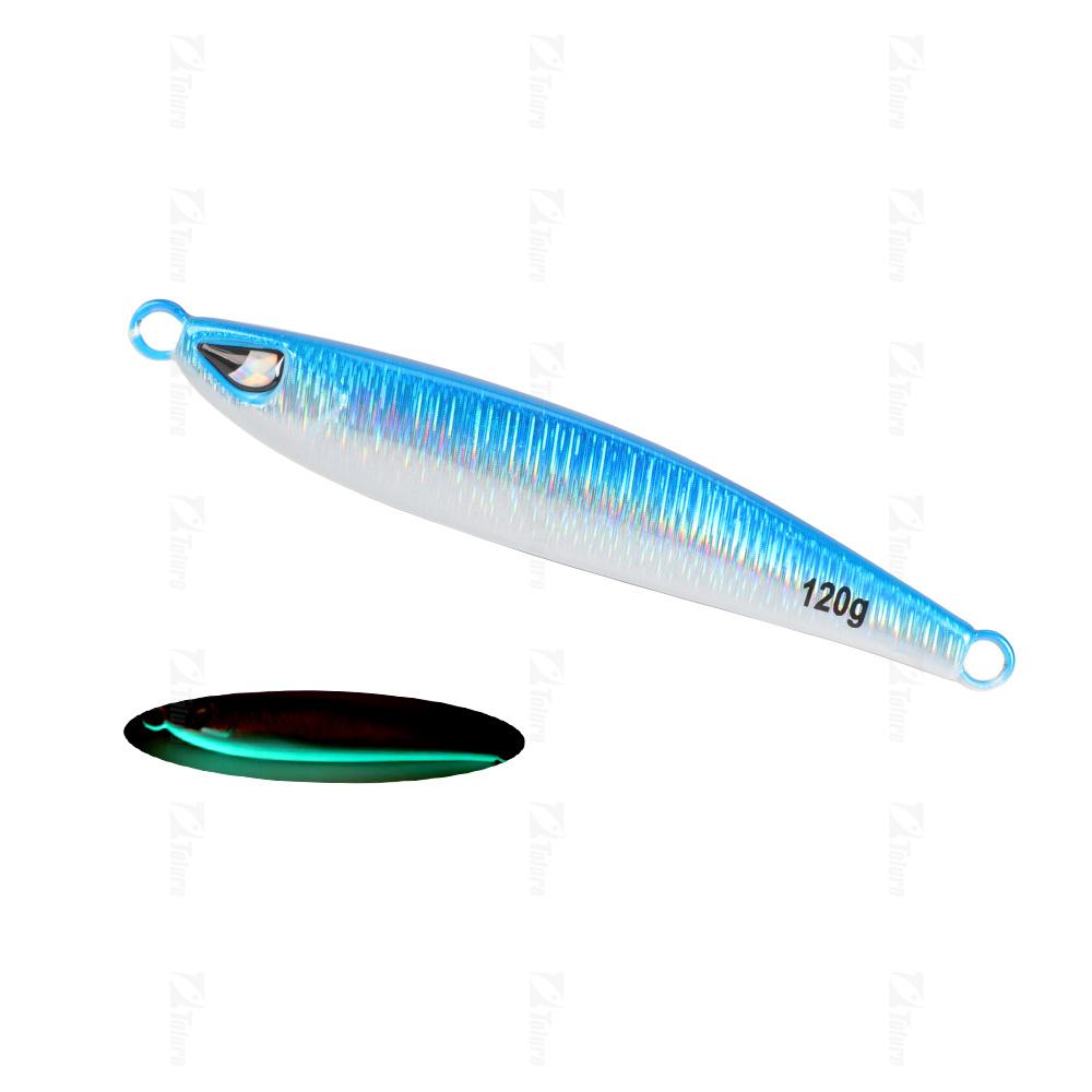 60g-120g Sardine Slider Metal Jig Lure Long Casting Fishing Jig with Slow Pitch Technique for Tuna Target Species