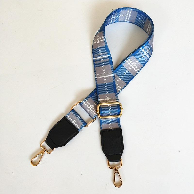 New Plaid Bag Strap Accessories Adjustable Single Shoulder Oblique Span Women's Bag Strap Extended Wide Bag Strap Accessories