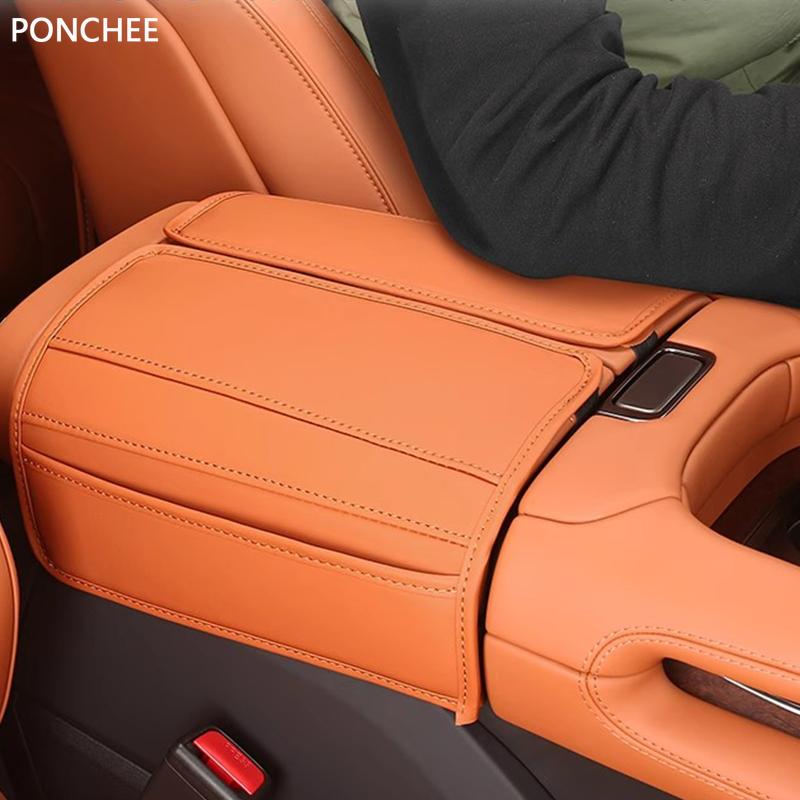 For Byd Yang Wang U8 2023-2025 Central Trunk Cover Car Armrest Protective Leather Case Anti-scratch and Anti-wear Pad