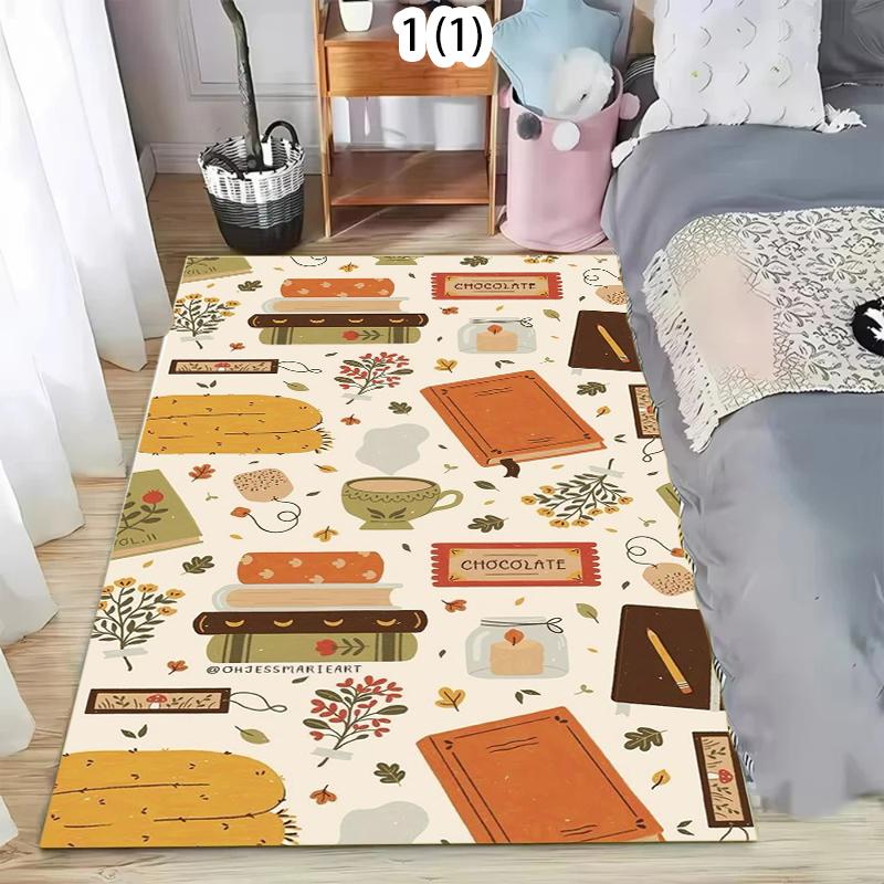 Retro meno stiliaus neslystantis kilimas vaikų kambariams, didelio dydžio kilimas, skalbiama grindų danga svetainei, vaikų žaidimų kambariui, darželiui, prieškambariui, Boho
