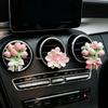 Tulip Car Air Freshener Stone - Floral Perfume Vent Diffuser Pendant