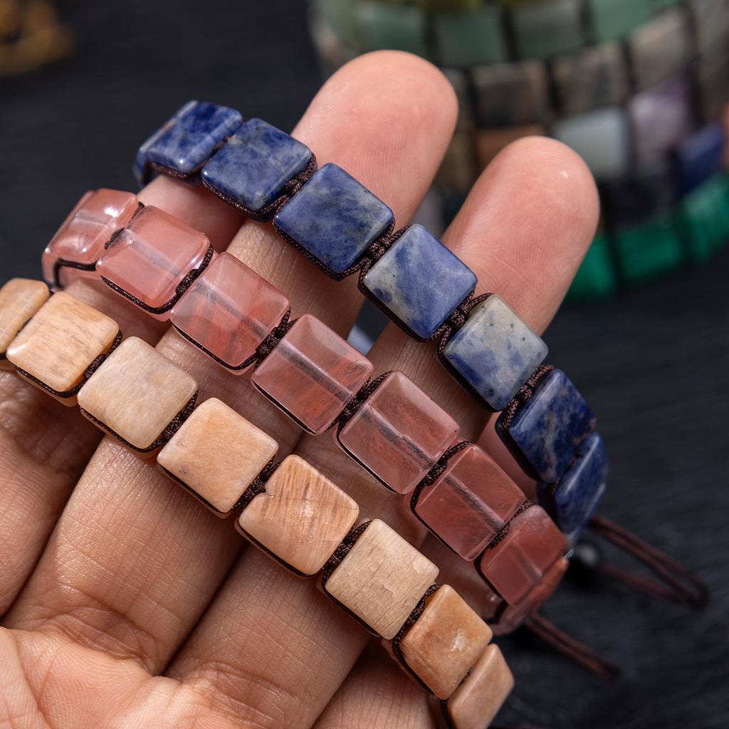 Crystal bracelet, natural amethyst bead, bracelet, natural stone, adjustable wristband,Christmas gift, Valentine's Day gift, girlfriend gift