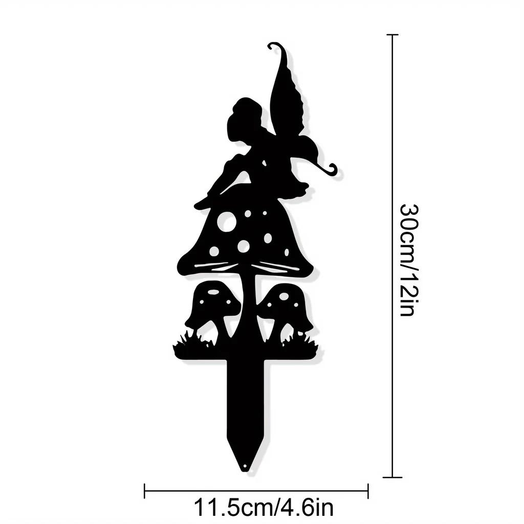 1pc Rustic Garden Fairy Metal Statue - Perfect for Outdoor Decoration and Yard Paio Lawns for Garden Party Decor!