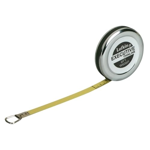 Lufkin W606PM 6mm X 2m Executive Diameter Pocket Tape, Millimeters