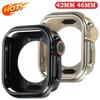 Metal+Plastic Case for Apple Watch 11 10 46mm Change To Ultra 2 Cover Aluminum Alloy Bumper Protective Frame for IWatch S10 46mm